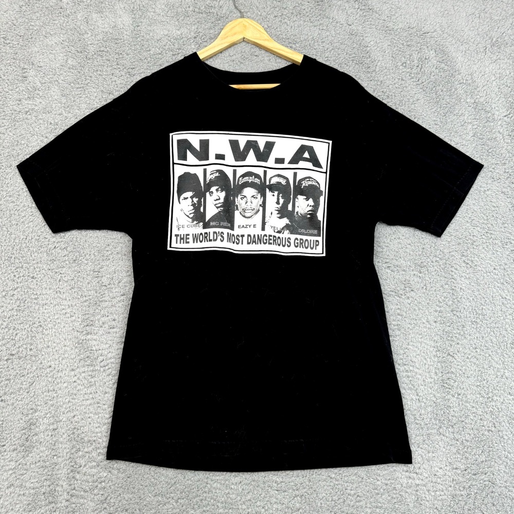 NWA Shirt Mens Large Black White 2006 Album Cover Print Rap Tee Band Tee Music T